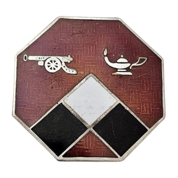Field Artillery RTC U.S Army Distinctive Unit Insignia WWII Sterling Pin - Picture 1 of 4